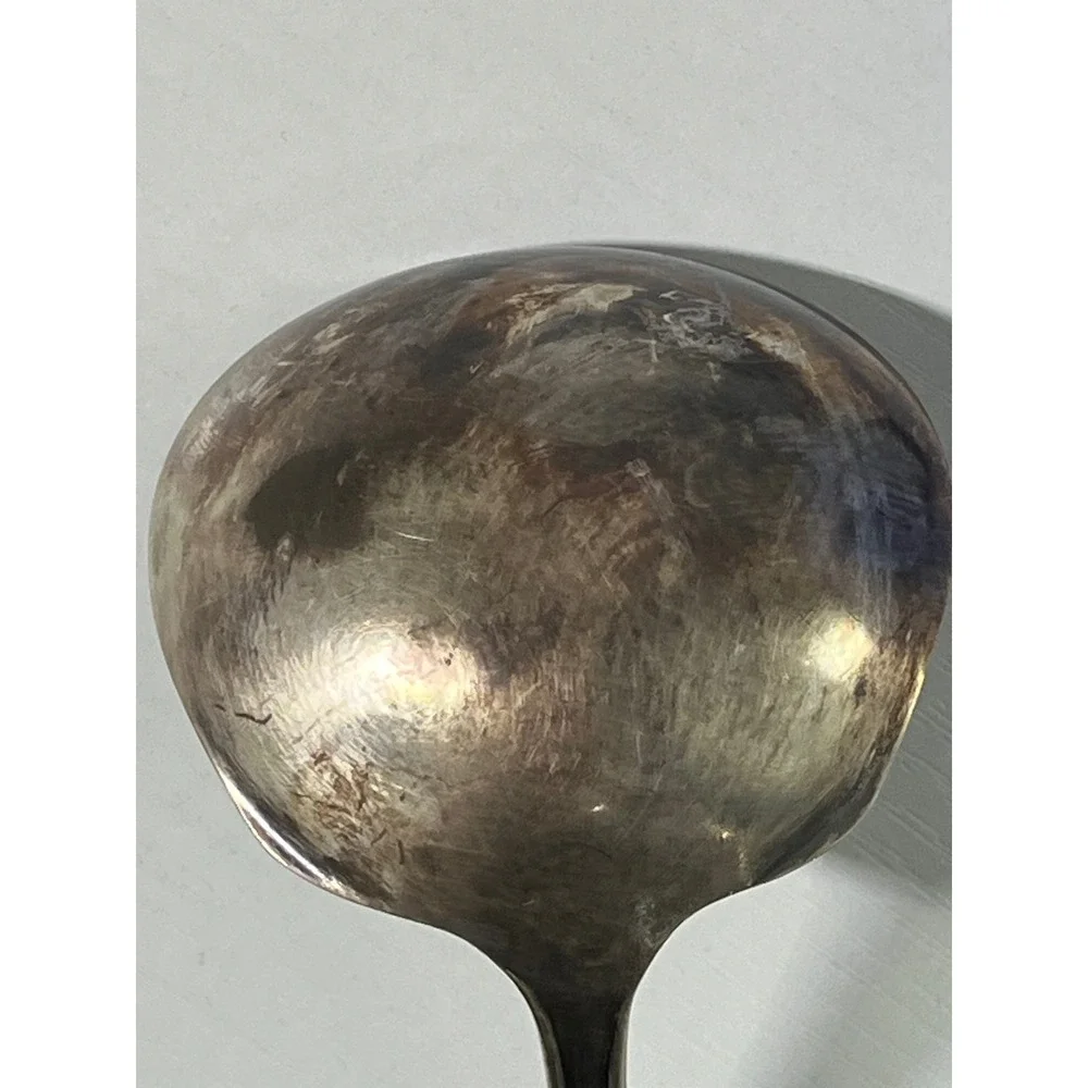 Oneida Community Plate Adam Pattern Gravy Ladle Silverplate Vintage‎ 1917 6 Inch